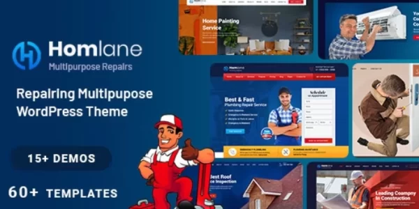 Homlane Multipurpose Servicing And Repairing WordPress Theme 1.3 GPL Theme