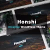 Honshi Pro Elementor Portfolio Simple WordPress PRO Theme 2.5.9 GPL Theme