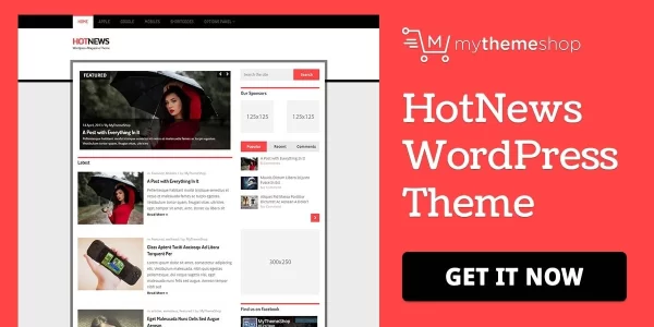 HotNews WordPress Theme 2.2.1 GPL Theme