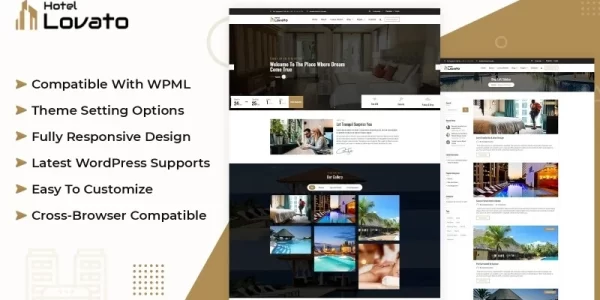 Hotel Lovato Hotel Resort Booking WordPress Theme 1.0.0 GPL Theme