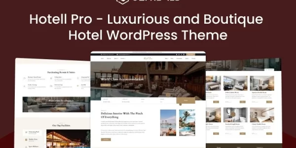 Hotell Pro Luxurious and Boutique Hotel WordPress Theme 1.0.0 GPL Theme