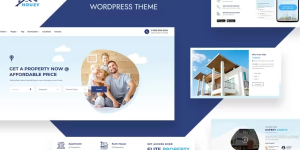 Houzy RealEstate WordPress Theme 2.1 GPL Theme