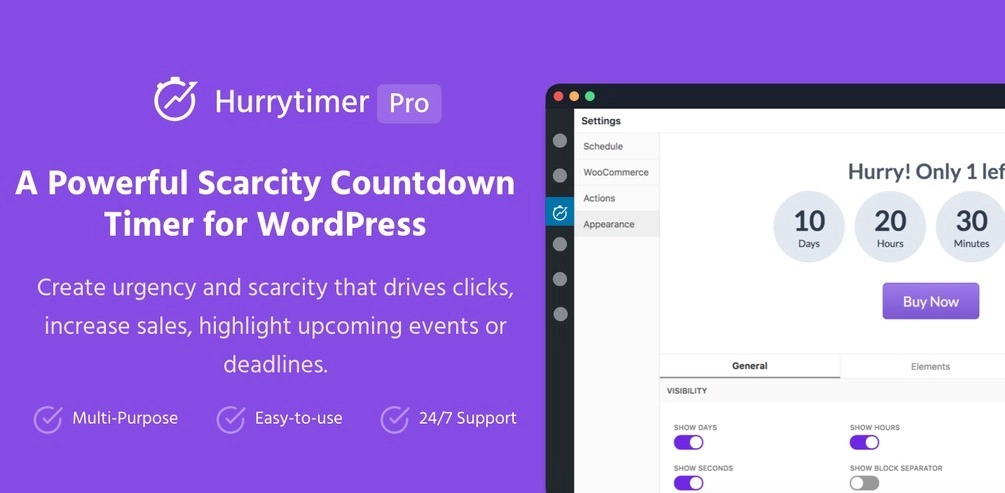 HurryTimer Pro – An Scarcity and Urgency Countdown Timer for WordPress WooCommerce 2.12.2 GPL Plugins