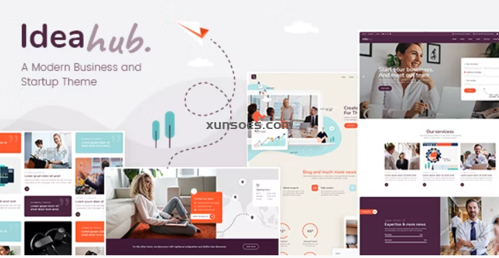 Ideahub Modern Startup Theme 1.2 GPL Theme