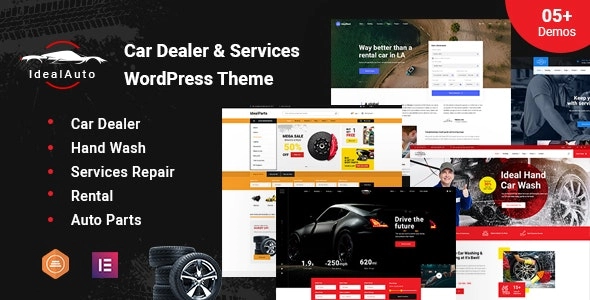 IdealAuto Car Dealer Services WordPress Theme 3.3.8 GPL Theme