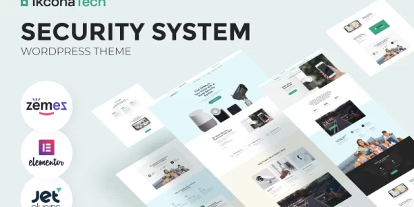 Ikcon Tech Security System WordPress Theme 1.0.1 GPL Theme