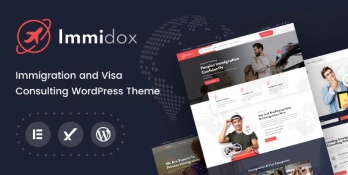 Immidox Immigration and Student consultancy WordPress Theme + RTL 1.0 GPL Theme