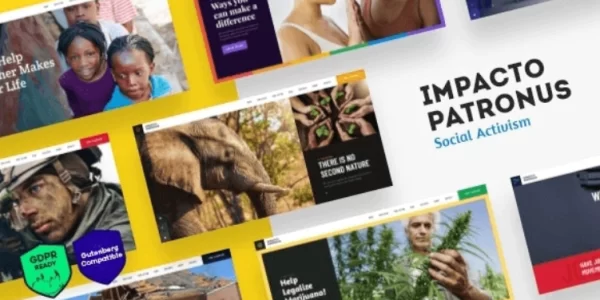 Impacto Patronus | Nature Protection, Petitions Social Activism WordPress Theme + RTL 1.5.1 GPL Theme