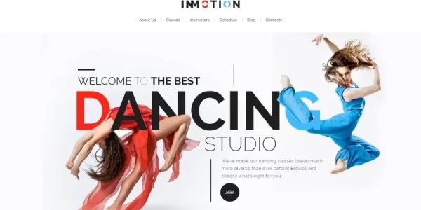 InMotion Dance School WordPress Theme 1.0.0 GPL Theme