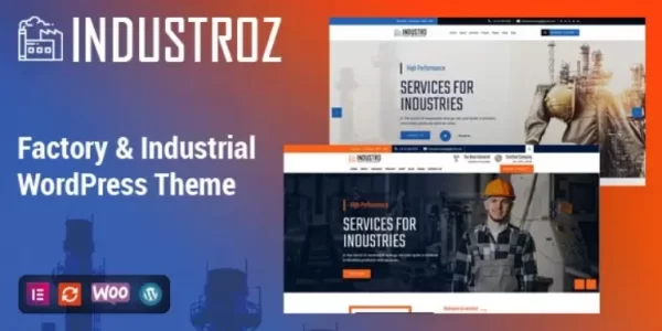 Industroz Factory Industrial WordPress Theme 4.6 GPL Theme