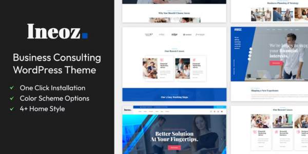 Ineoz Business Consulting WordPress Theme 2.1 GPL Theme