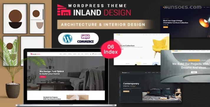 Inland Architecture Interior Design Theme With AI Content Generator 1.0.4 GPL Theme