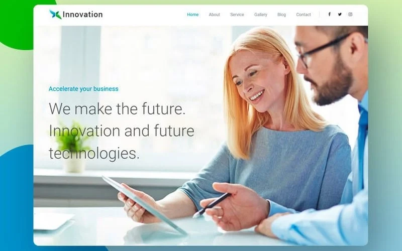 Innovation Rival Business Corporate WordPress theme WordPress Theme 1.0 GPL Theme