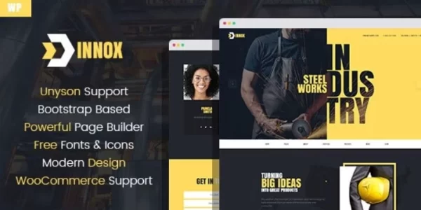 Innox Industrial WordPress Theme 1.0.3 GPL Theme