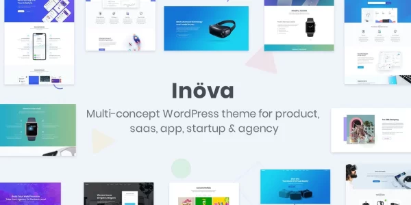 Inova Multipurpose WordPress Theme For Startups Agencies 3.6.0 GPL Theme