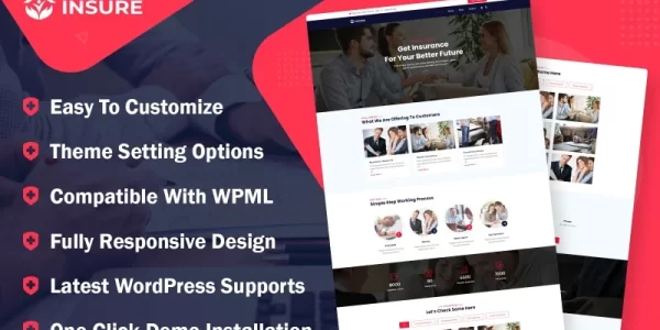 Insure Insurance Agency Business WordPress Theme 1.0.0 GPL Theme