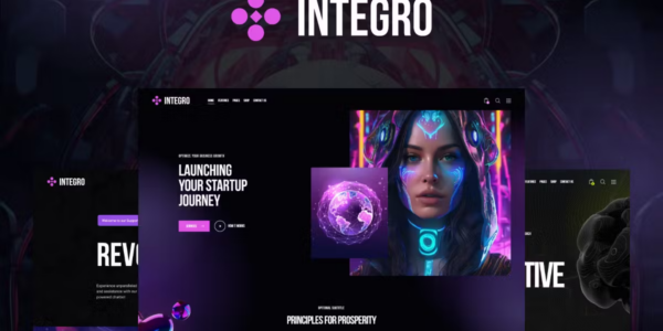 Integro modern, colorful responsive Web Studio and Creative Agency WordPress theme 1.0.0 GPL Theme