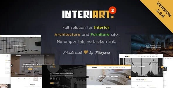 InteriArt Furniture Interior WordPress Theme 2.9.0 GPL Theme