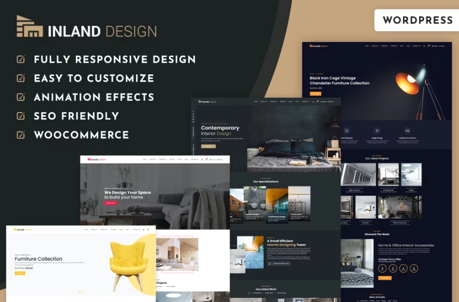 Interior Design WordPress Theme 1.0.2 GPL Theme