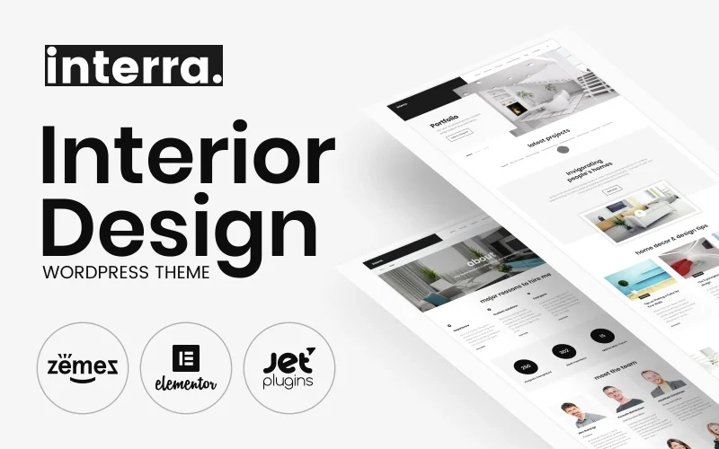 Interra Interior Designer Portfolio WordPress Theme 1.0.1 GPL Theme