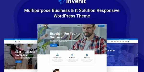Invenit Multipurpose Business and IT Solution Responsive WordPress Theme 1.0.1 GPL Theme