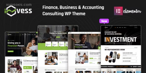 Invess Accounting Finance Consulting WordPress Theme 2.8 GPL Theme