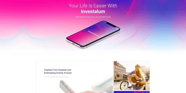 Investalum Corporate App WordPress Elementor Theme WordPress Theme 1.0.0 GPL Theme