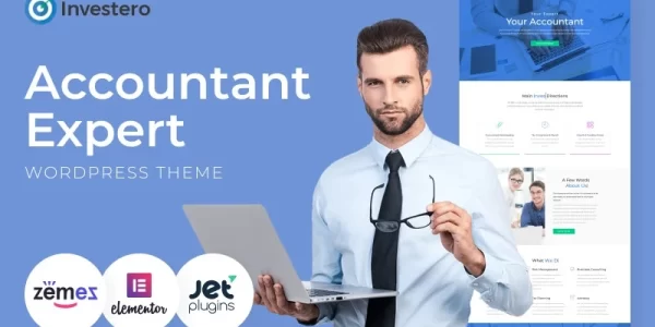 Investero Accountant Expert Responsive WordPress Theme 1.0.1 GPL Theme