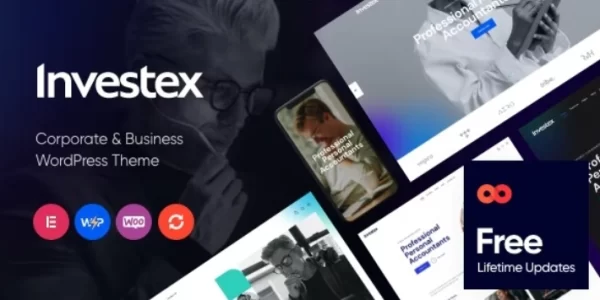 Investex Corporate Business Accounting WordPress Theme 1.6.0 GPL Theme