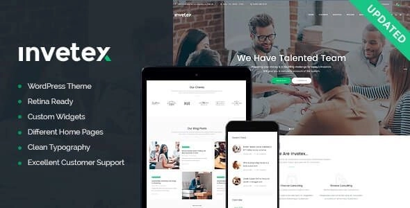Invetex | Business Consulting Investments Theme 1.7.2 GPL Theme