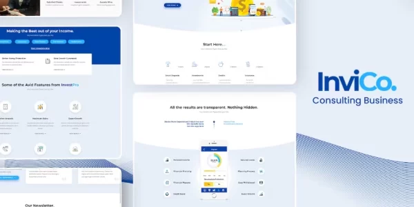 Invico WordPress Consulting Business Theme 1.9 GPL Theme