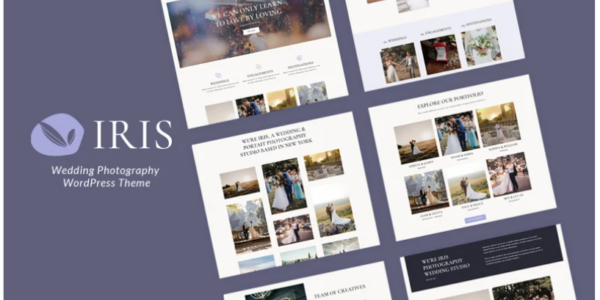 Iris Wedding Photography WordPress Theme 1.1.0 GPL Theme
