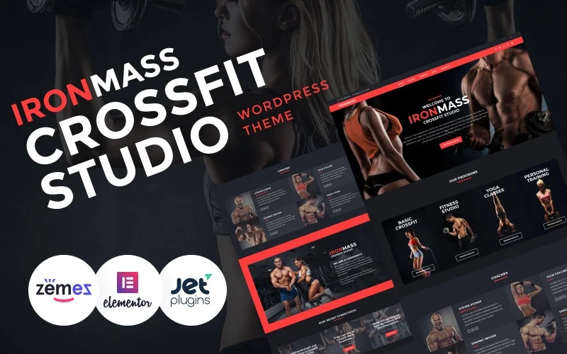 IronMass Gym Fitness Bodybuilding WordPress Theme 1.0.1 GPL Theme
