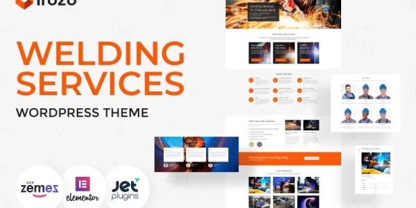 Irozo Welding Services WordPress Theme 2.0.1 GPL Theme