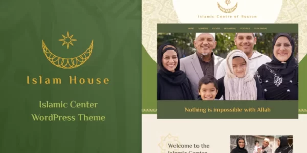 Islam House Mosque and Religion WordPress Theme 1.0.6 GPL Theme