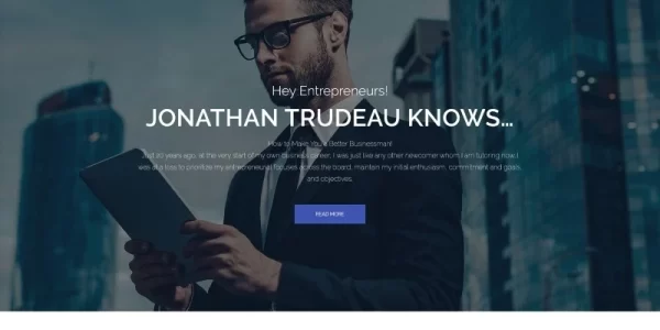 J.Trudeau Business Coach WordPress Theme 1.0.0 GPL Theme