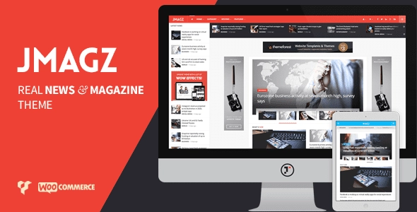 JMagz Tech News Review Magazine WordPress Theme 1.4 GPL Theme
