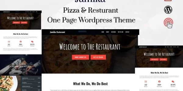 Jamika Restaurant One Page WordPress Theme 1.0.0 GPL Theme