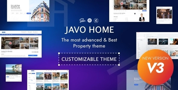 Javo Home Real Estate, Property WordPress Theme 3.4 GPL Theme