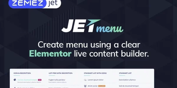 JetMenu Mega Menu for Elementor Page Builder WordPress Plugin 2.4.4 GPL Plugins