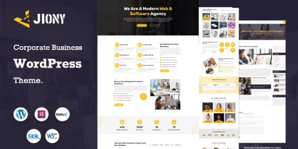 Jiony Multipurpose Corporate Business WordPress Theme 1.0.0 GPL Theme