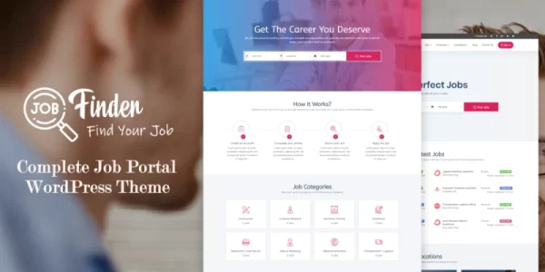 Jobfinder Job Board WordPress Theme 1.0.0 GPL Theme