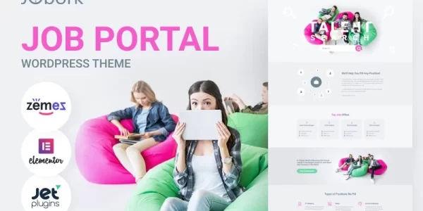 Jobork Job Portal Template WordPress Theme 1.0.1 GPL Theme