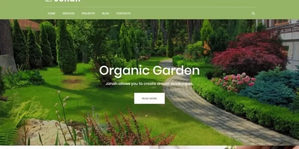 Jonah Landscape Design and Lawn Mowing WordPress Theme 1.0.0 GPL Theme