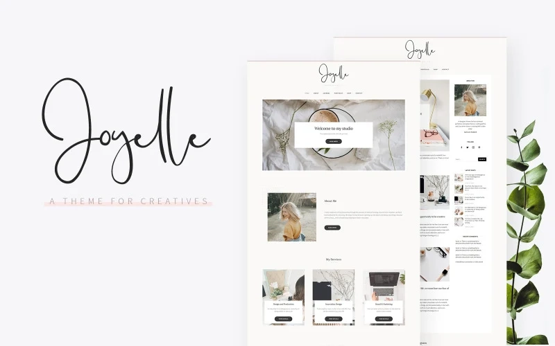 Joyelle Creative Artist WordPress Theme 1.0 GPL Theme