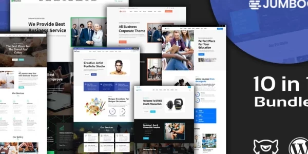 Jumboo Multipurpose Responsive Landing Pages WordPress Theme Bundle 1.0.0 GPL Theme