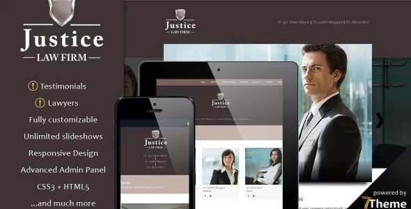 Justice – Lawyer WordPress Theme 1.12 GPL Theme