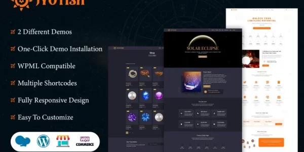 Jyotish Horoscope and Astrology WordPress Theme 1.0.2 GPL Theme