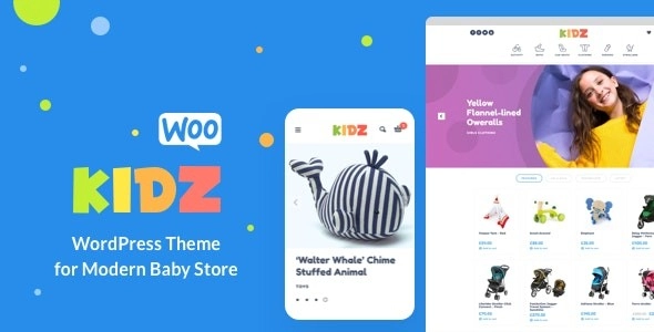 KIDZ Baby Shop Kids Store WordPress WooCommerce Theme 5.17 GPL Theme