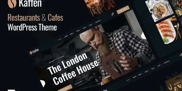 Kaffen Restaurant Coffee Shop WordPress Theme 1.2.3 GPL Theme
